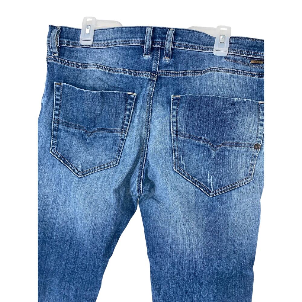 Diesel Teppher Slim Carrot Mens Jeans 36X32 - Picture 5 of 9